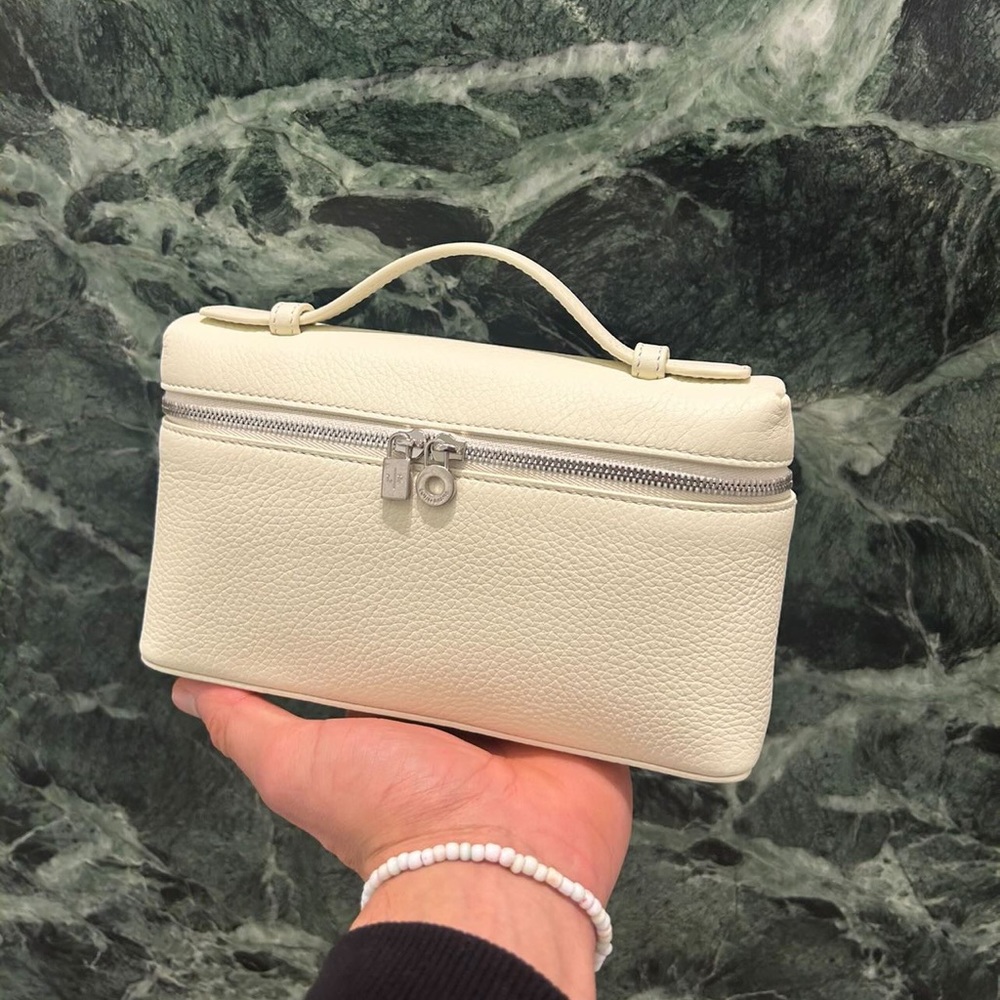NWT Loro Piana L19 Extra Pocket Bag Pouch. White!